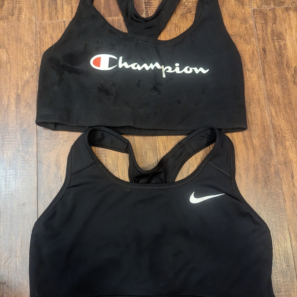 Champion and Nike brand Lrg Sports bras